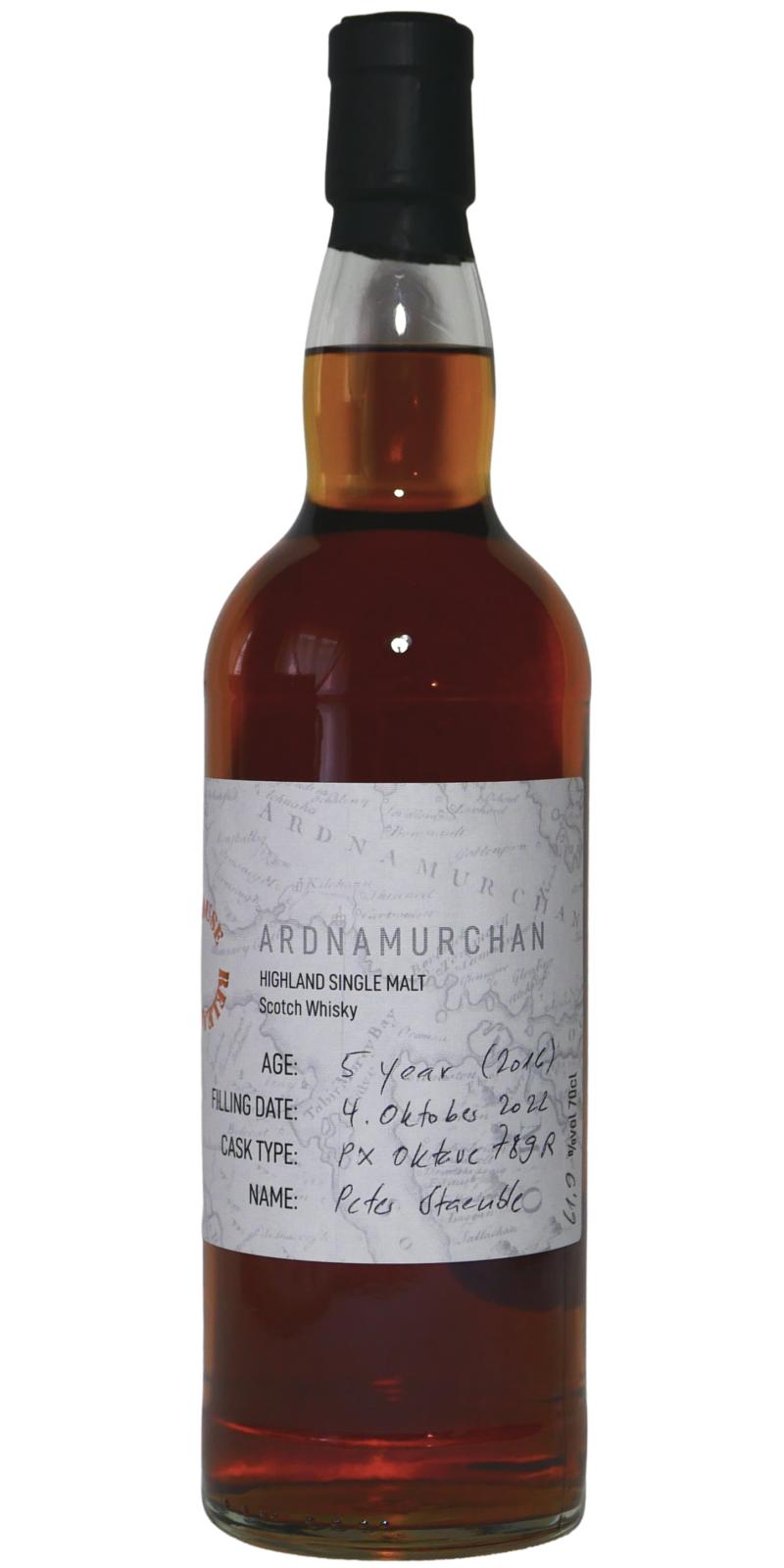 Ardnamurchan 5yo Bottle Your Own PX Octave 61.9% 700ml
