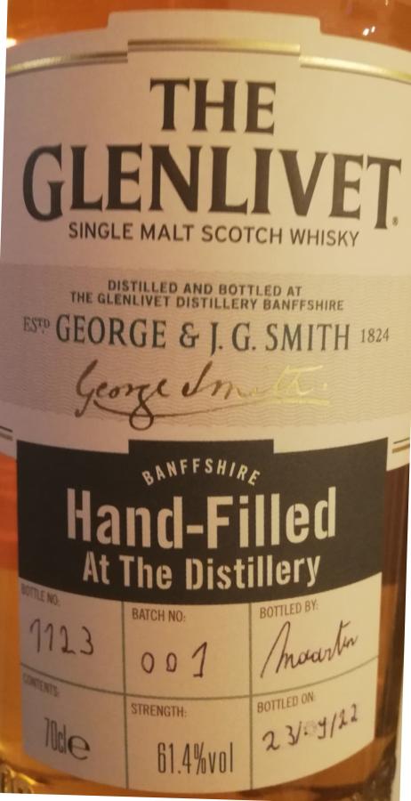 Glenlivet Hand filled at the distillery 61.4% 700ml