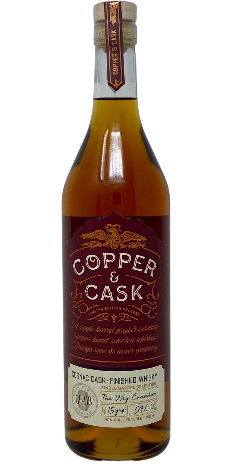 Copper & Cask 2005 S.B.S Ex-Sagarmore Rye Cognac Barrel Loch & K e y Society 59% 750ml