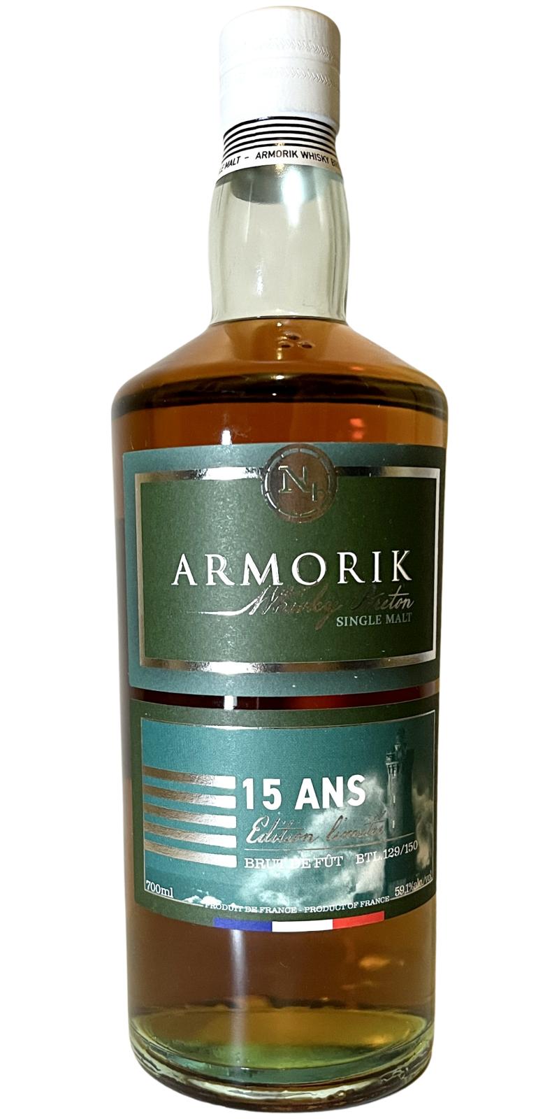 Armorik 15yo Chai #4 9yo Bourbon then 6yo Oloroso Sherry Chai #4 members 59.1% 700ml
