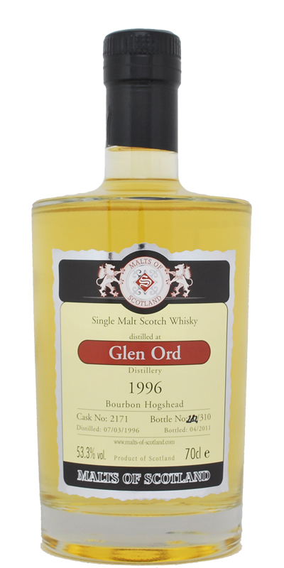 Glen Ord 1996 MoS Bourbon Hogshead #2171 53.3% 700ml
