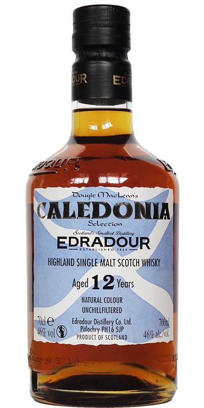 Edradour 12yo Caledonia Selection 8.5yo Bourbon 3.5 fresh Oloroso Sherry 46% 700ml