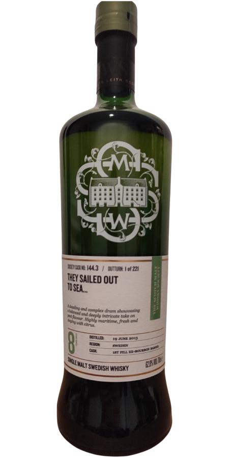 High Coast 2013 SMWS 144.3 They sailed out to sea 1st Fill Ex-Bourbon Barrel 62.8% 700ml