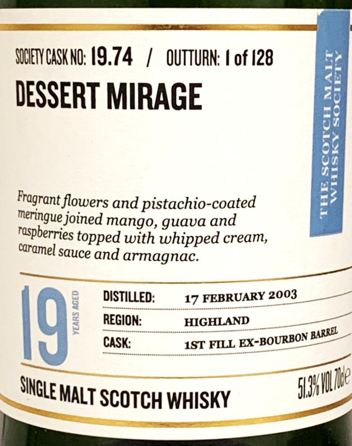 Glen Garioch 2003 SMWS 19.74 - Ratings and reviews - Whiskybase