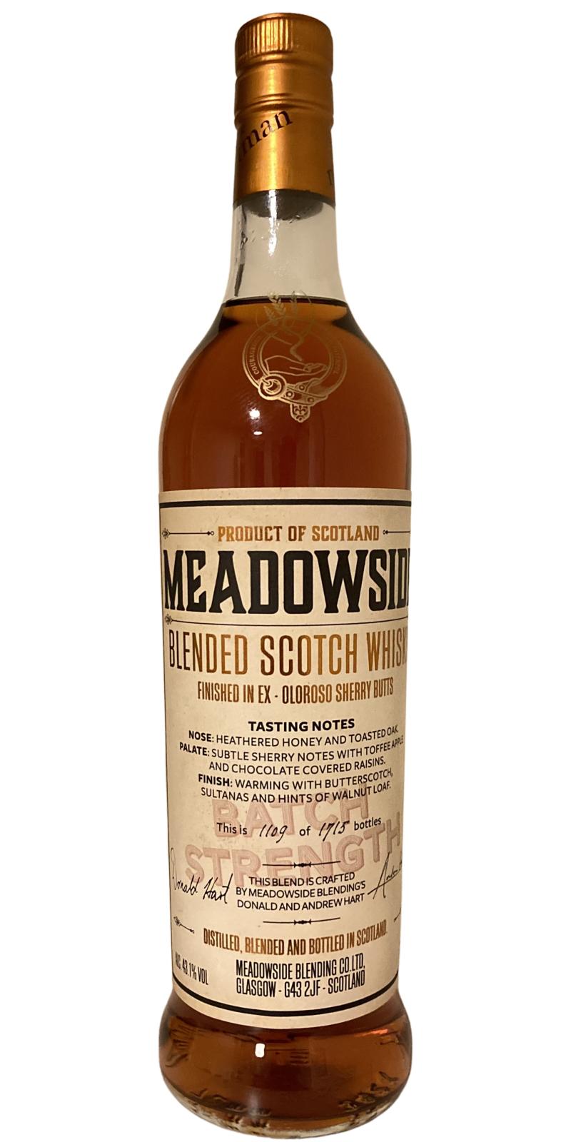Blended Scotch Whisky Meadowside Blend MBl