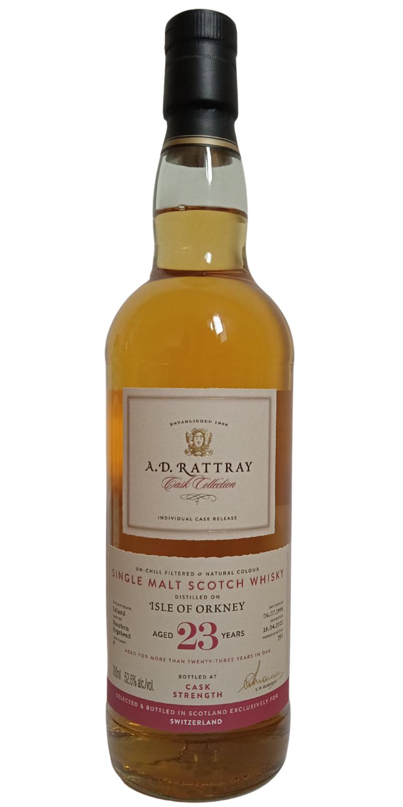 Isle Of Orkney 1998 DR Cask Collection Bourbon Hogshead 52.6% 700ml