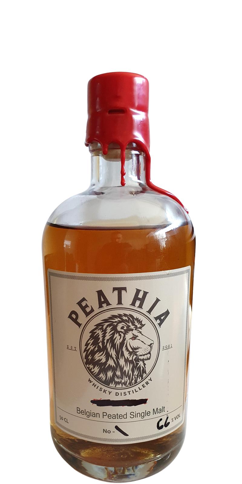 Peathia Peated Belgian Single Malt Distillery Exclusive 66% 500ml