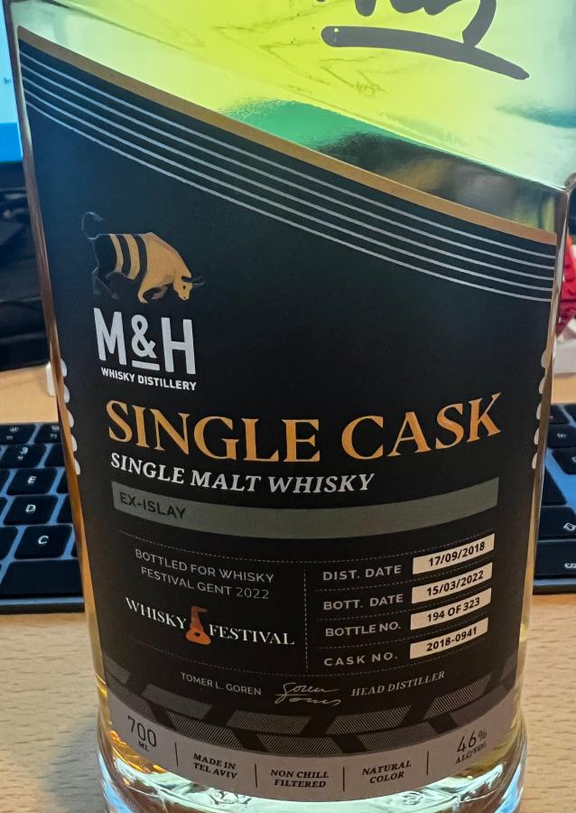 M&H 2018 Whisky Festival Gent 2022 Ex Islay 46% 700ml