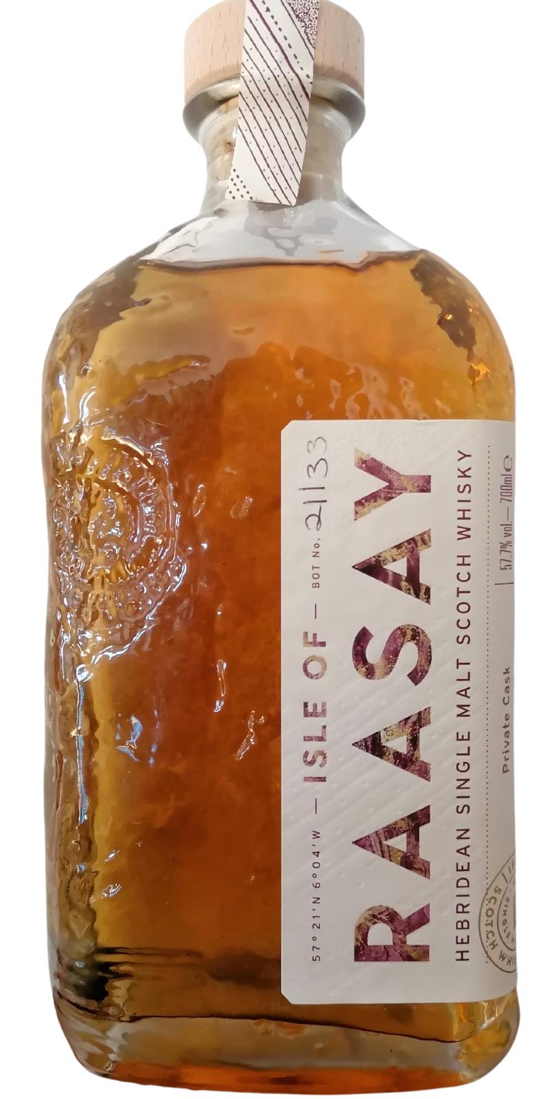 Raasay Unpeated Private Cask Private Cask 30l Oak Cask The Whiskyclan Cologne 57.7% 700ml
