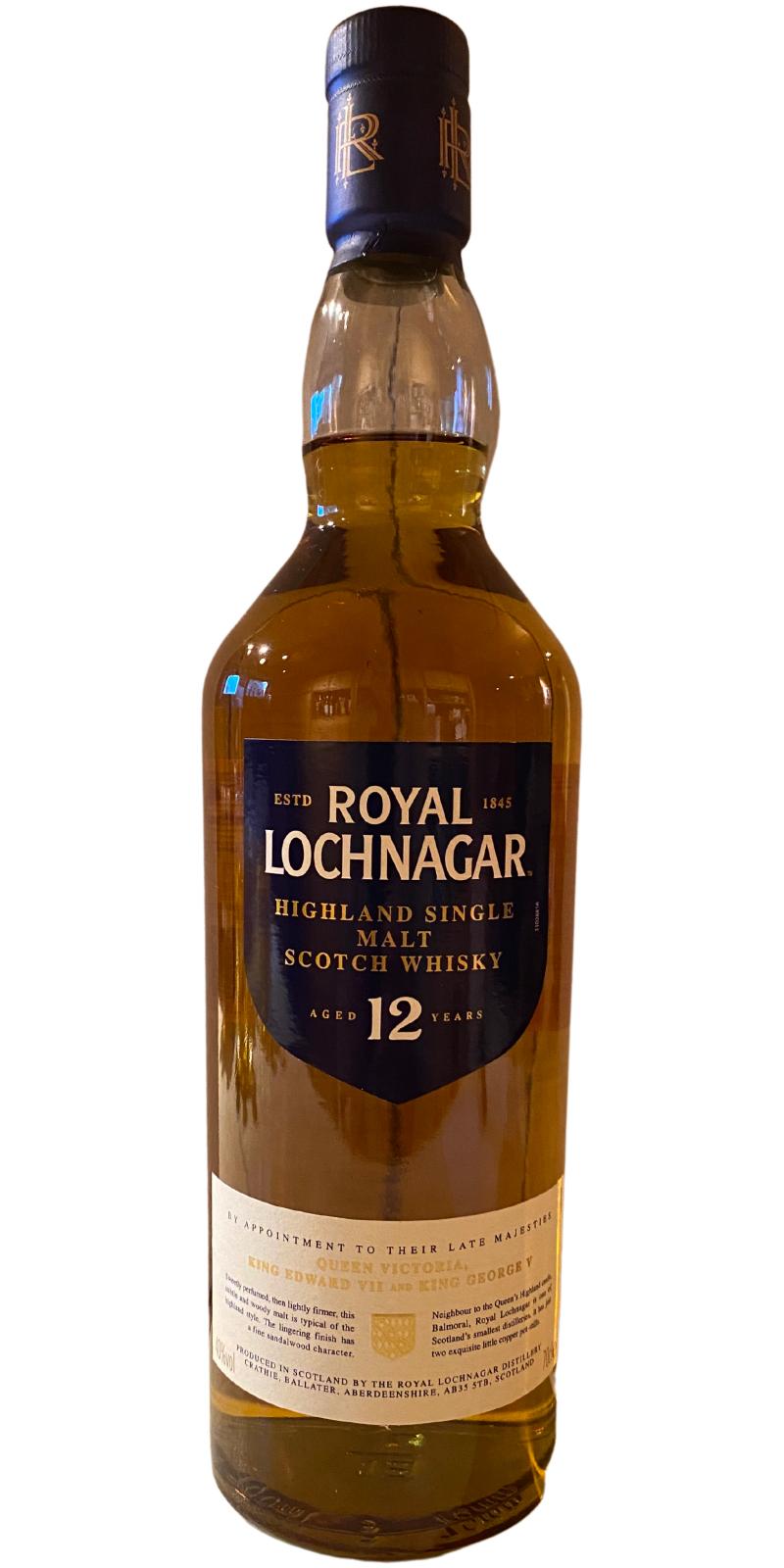 Royal Lochnagar 12yo Blue Coat of Arms Label 40% 700ml
