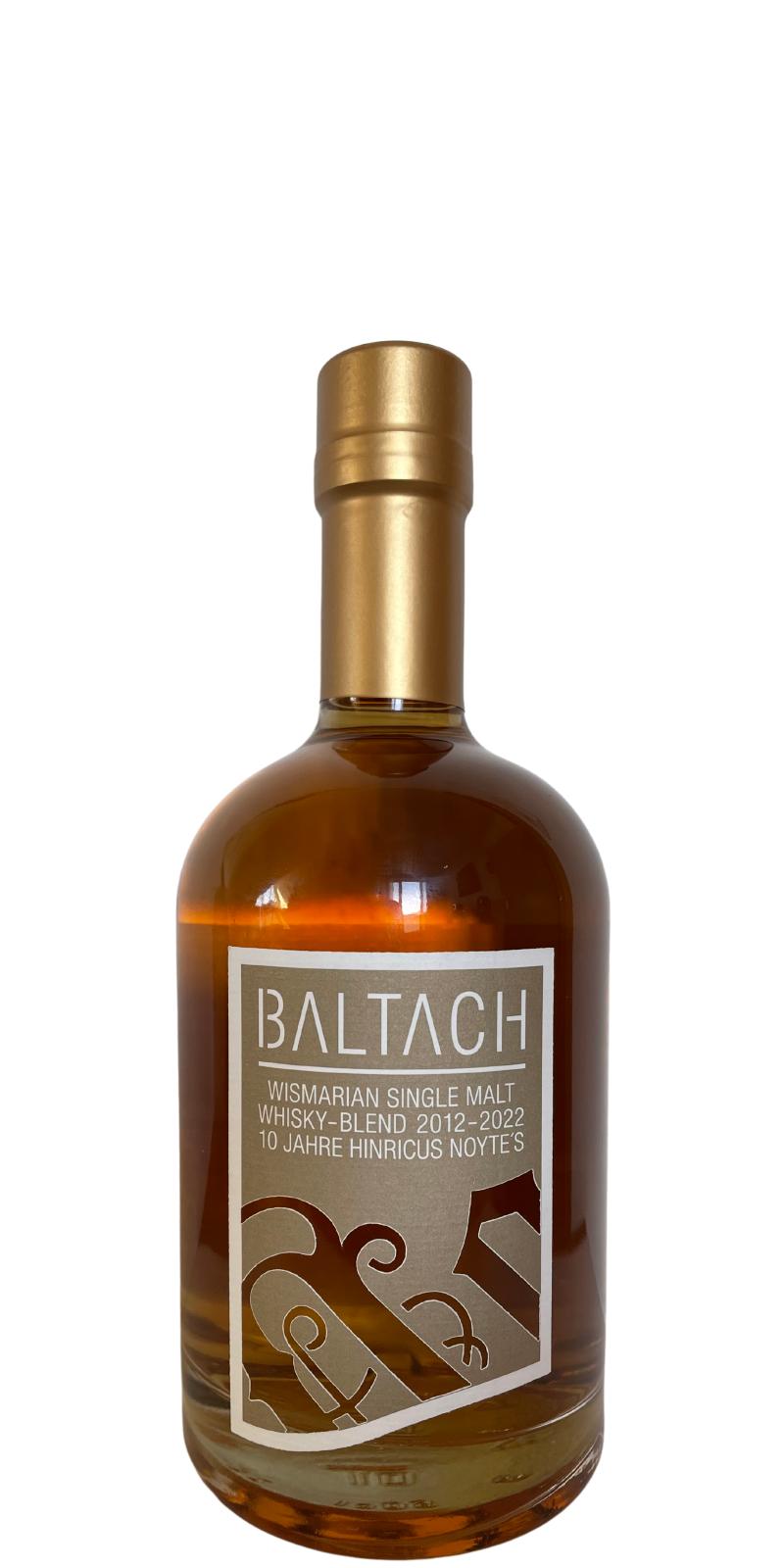 Baltach Wismarian Single Malt Whisky 10yo Hinricus Noyte's 46% 500ml
