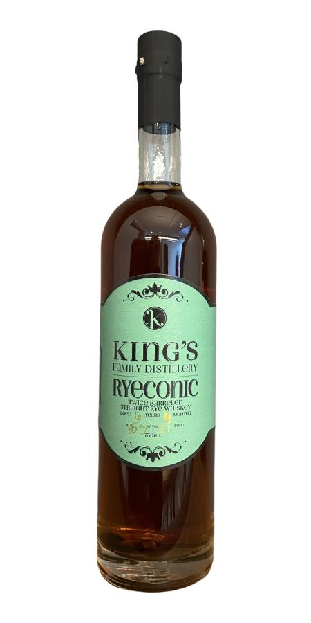King's Familiy Distillery 6yo Ryeconic Twice Barreled New White Oak 55.5% 750ml