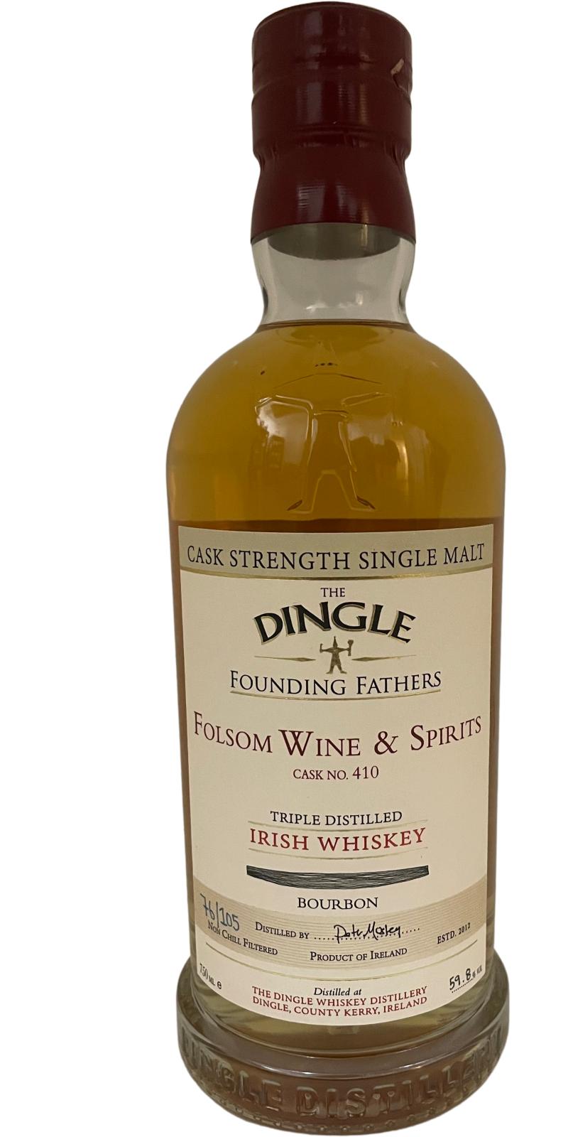 Dingle 2014 Founding Fathers Bottling Bourbon Folsom Wine and Spirits 59.8% 750ml