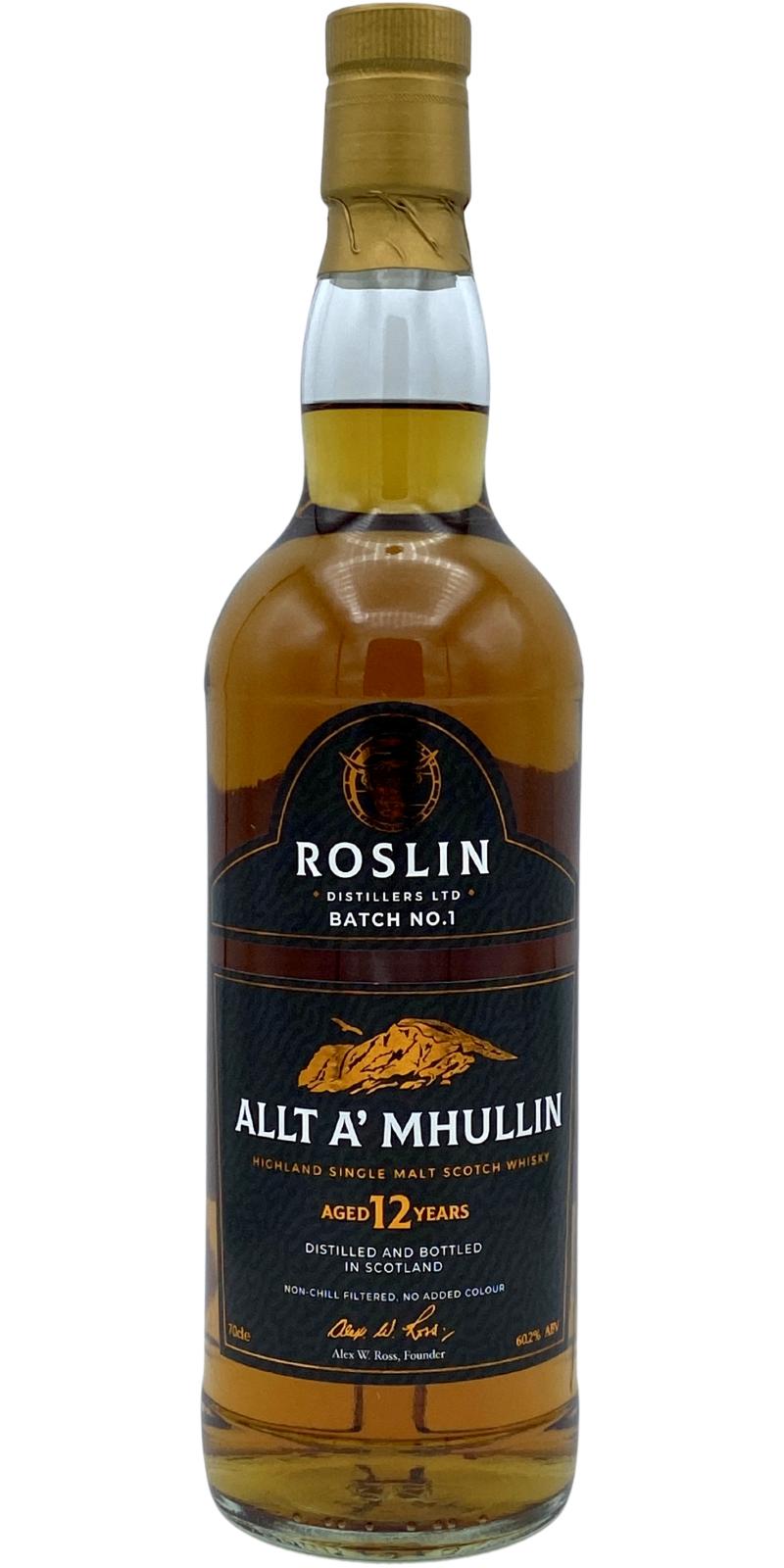 Highland Single Malt Scotch Whisky 12yo RoDi Allt A Mhullin Ex-Bourbon Hogshead & Red Wine Barrel 60.2% 700ml