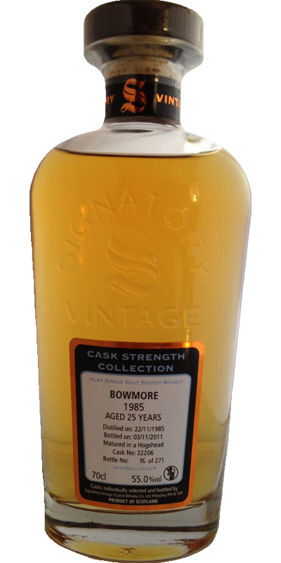 Bowmore 1985 SV Cask Strength Collection Bourbon Barrel #32212 55.8% 700ml