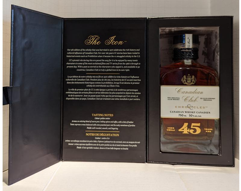 Whisky Canadian Club Chronicles No. 5 45 ans d'âge