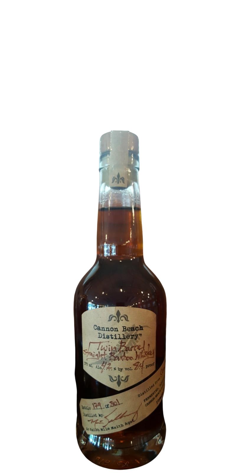 Cannon Beach Distillery Twin Barrel Straight Bourbon Whisky New American oak 42% 375ml