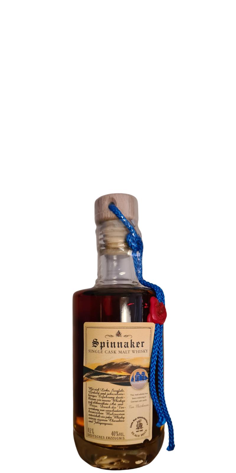 Spinnaker 2009 Single Cask Malt Whisky 40% 200ml