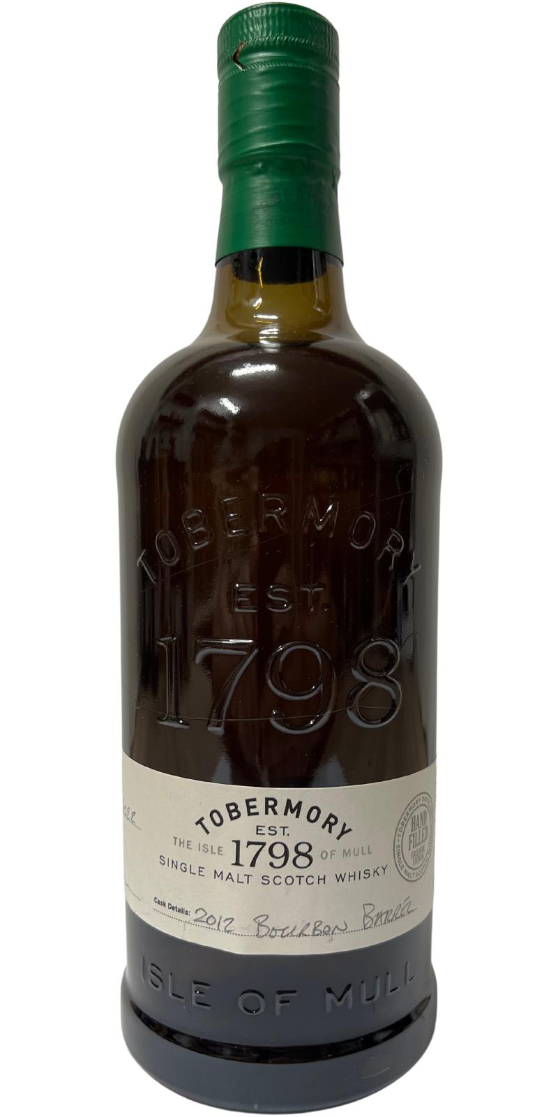 Tobermory 2012 Hand Filled Exclusive Edition Bourbon Barrel 58.7% 700ml