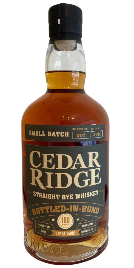Cedar Ridge Bottled-in-Bond