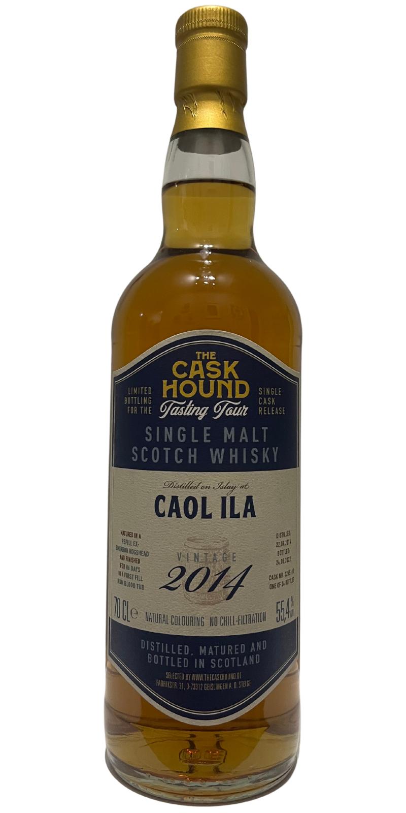 Caol Ila 2014 TCaH Tasting Tour Bourbon + Finish in 1st Fill Rum Blood Tub 55.4% 700ml