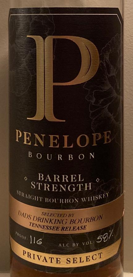 Penelope Bourbon Barrel Strength