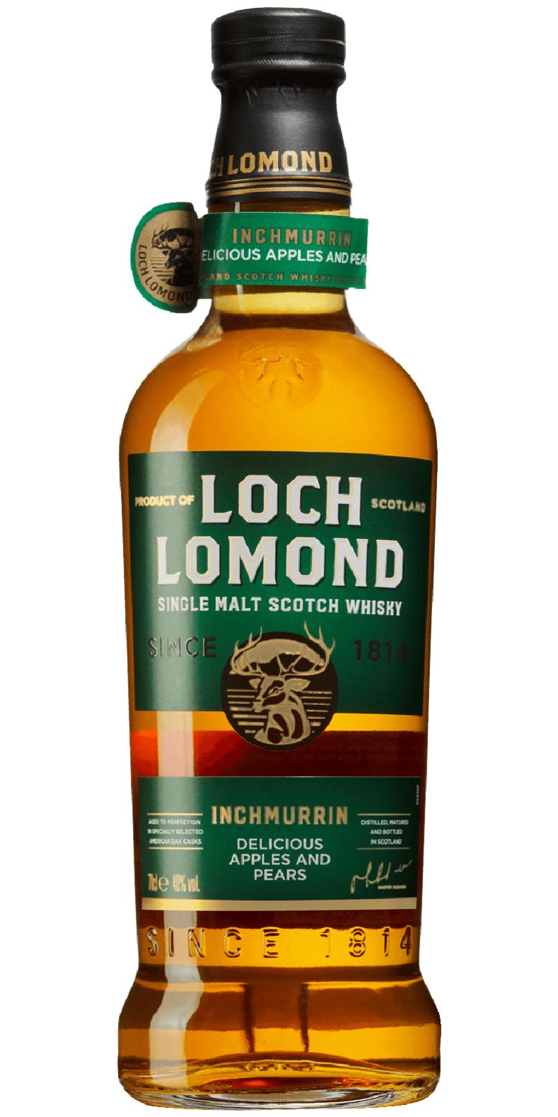 Inchmurrin Single Malt Scotch Whisky Delicious Apples and Pears Bourbon Refill and Recharred Oak 40% 700ml