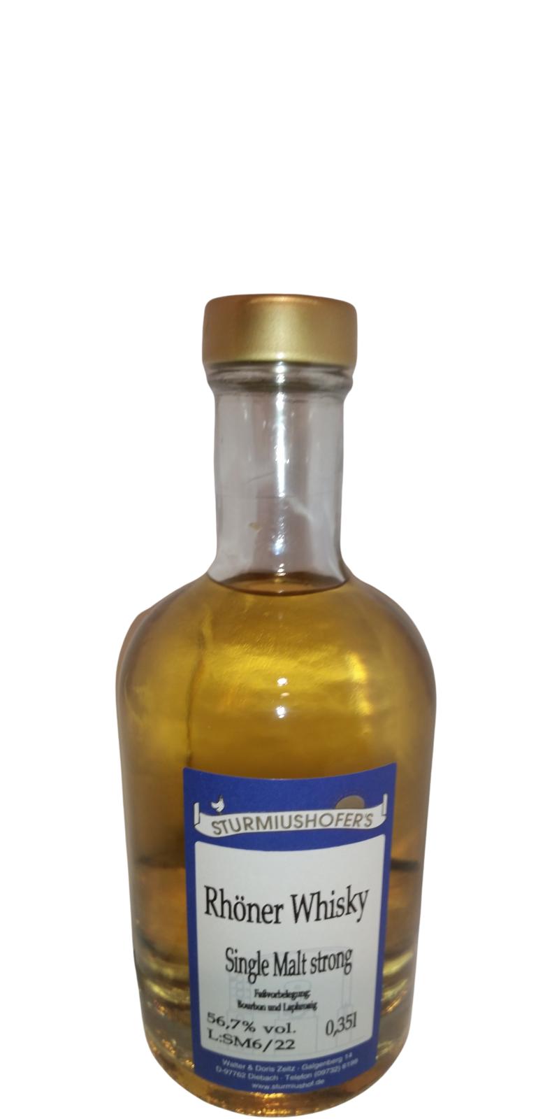 Rhoner Whisky Single Malt strong Bourbon & Laphroaig 56.7% 350ml