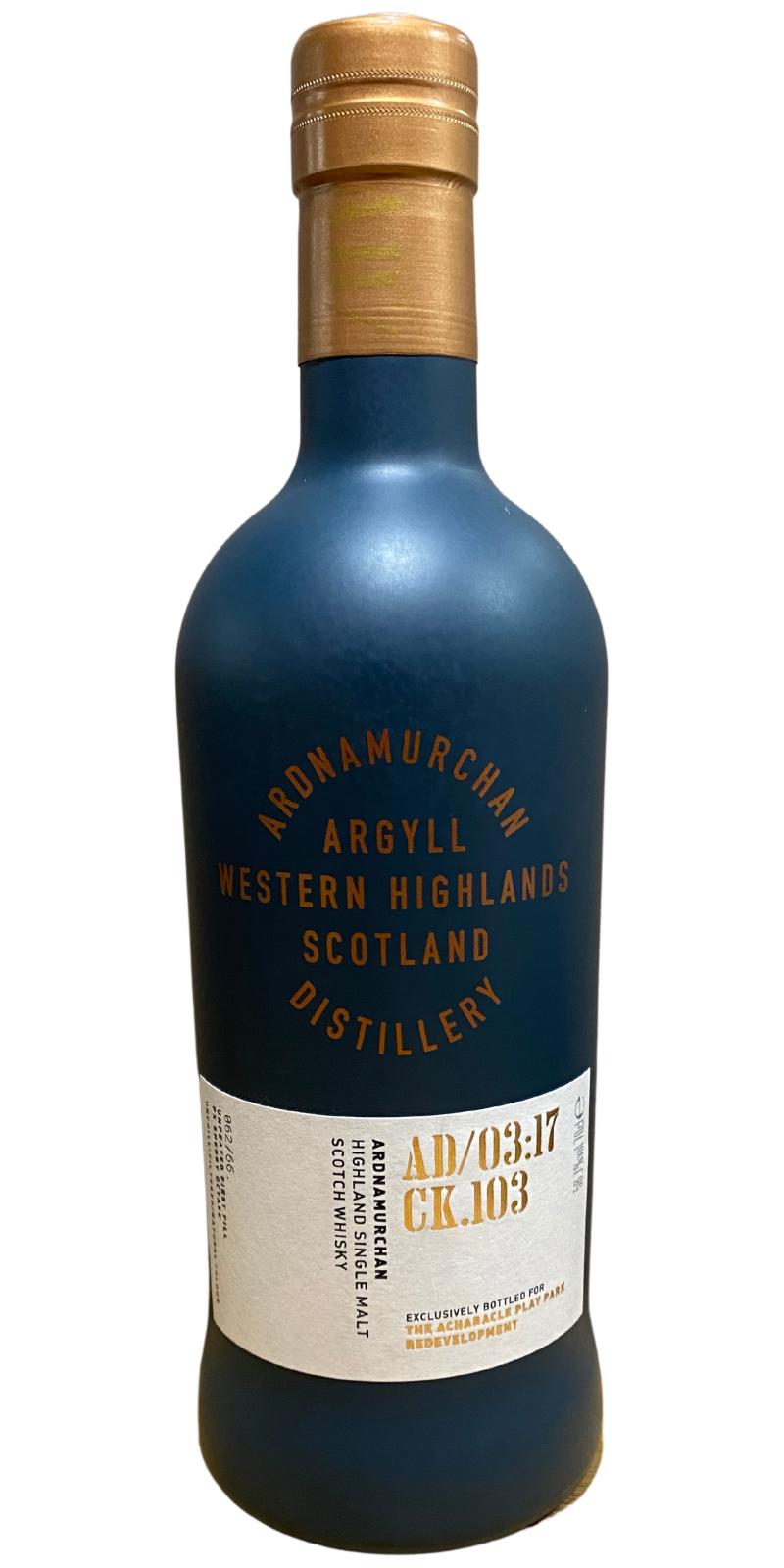 Ardnamurchan 2017 AD CK.103 03:17 PX Sherry Octave The Acharacle Play Park 58.7% 700ml