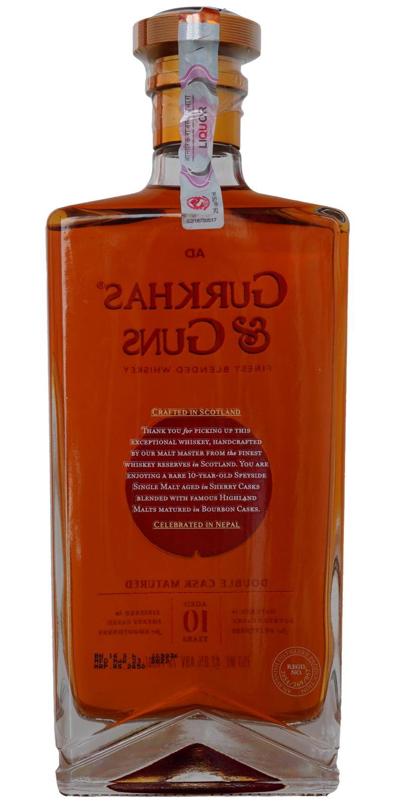 Gurkhas And Guns 10 Year Old Ratings And Reviews Whiskybase