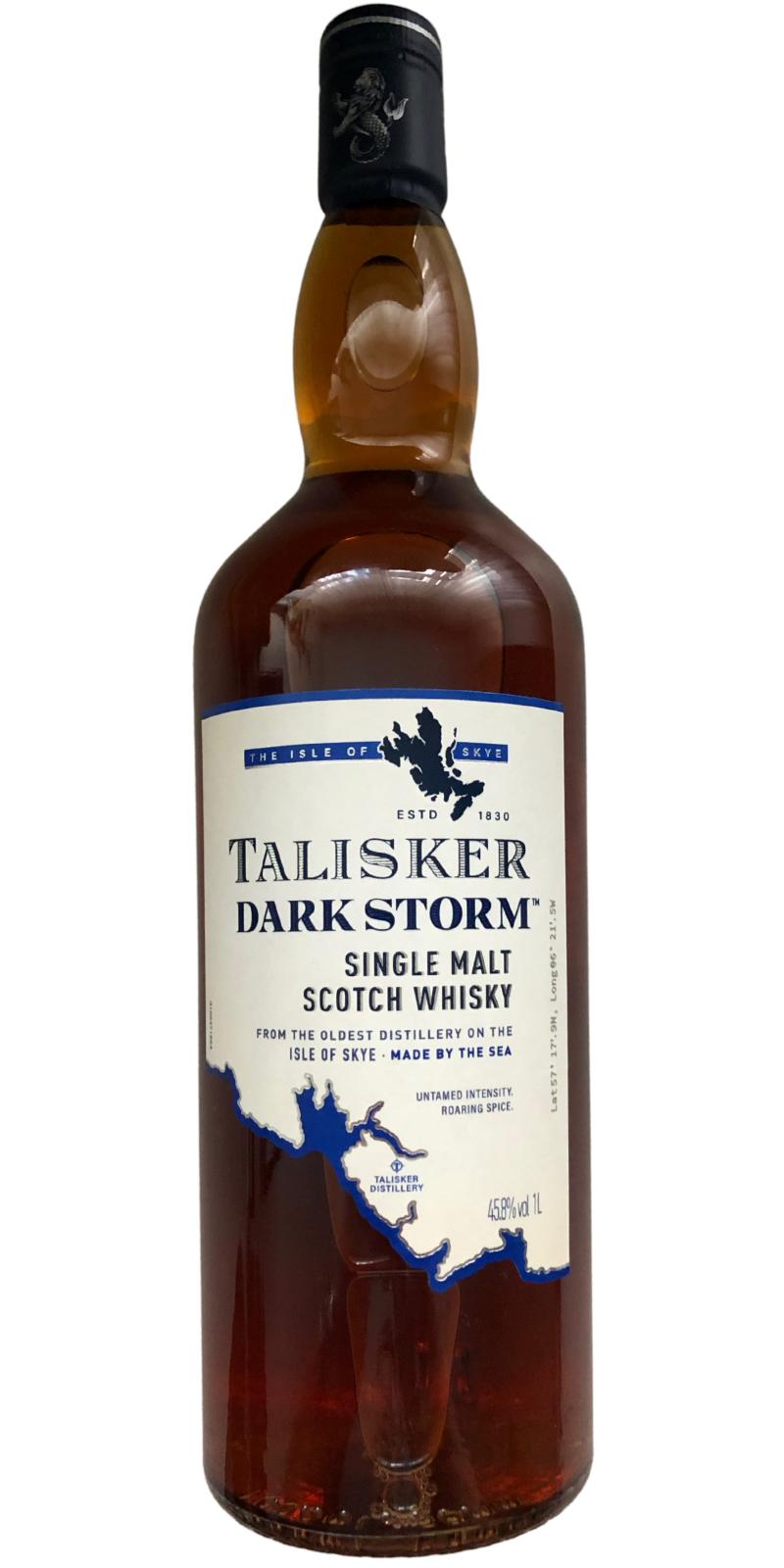 Talisker Dark Storm From the Oldest Distillery on the Isle of Skye Heavily Charred Ex-Bourbon Travel Retail Exclusive 45.8% 1000ml