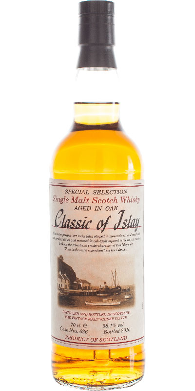 Classic of Islay Vintage 2010 JW Oak Cask #626 58.1% 700ml