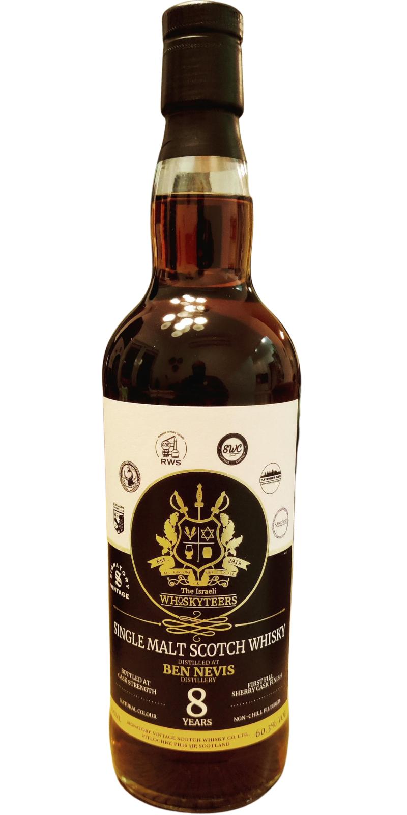 Ben Nevis 2014 SV 1st Fill Sherry The Israeli Whiskyteers 60.3% 700ml