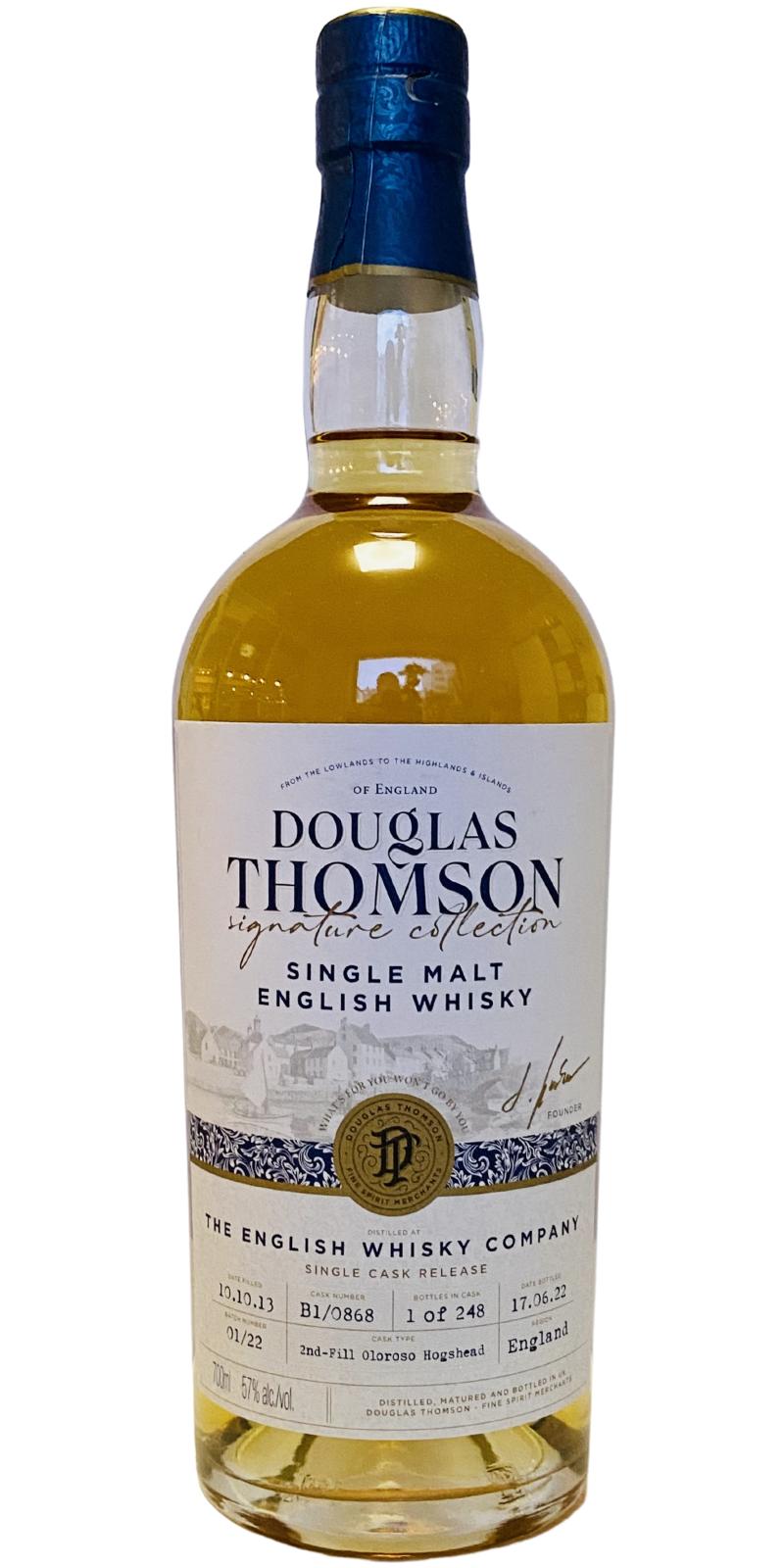 The English Whisky 2013 DoTh 2nd Fill Ex-Oloroso Hogshead 57% 700ml