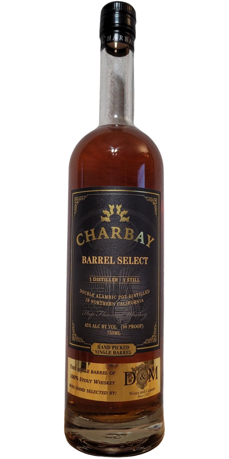 Charbay Single Barrel Barrel Select Charred New American Oak Barrel D&M Wines and Liquors 45% 750ml