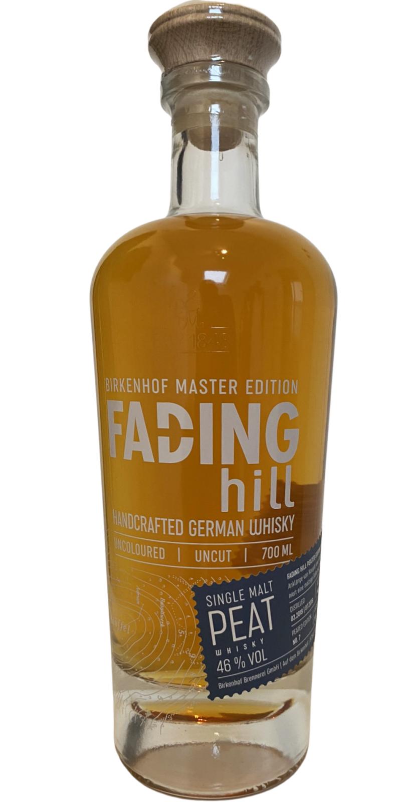 Fading Hill Peated Edition No. 7 Master Edition PX & Bourbon Cask Islay Quarter Cask Finish 46% 700ml