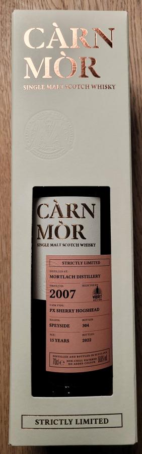 Mortlach 2007 MSWD Carn Mor PX Sherry Hogshead Whisky-bibliothek.ch 56.8% 700ml