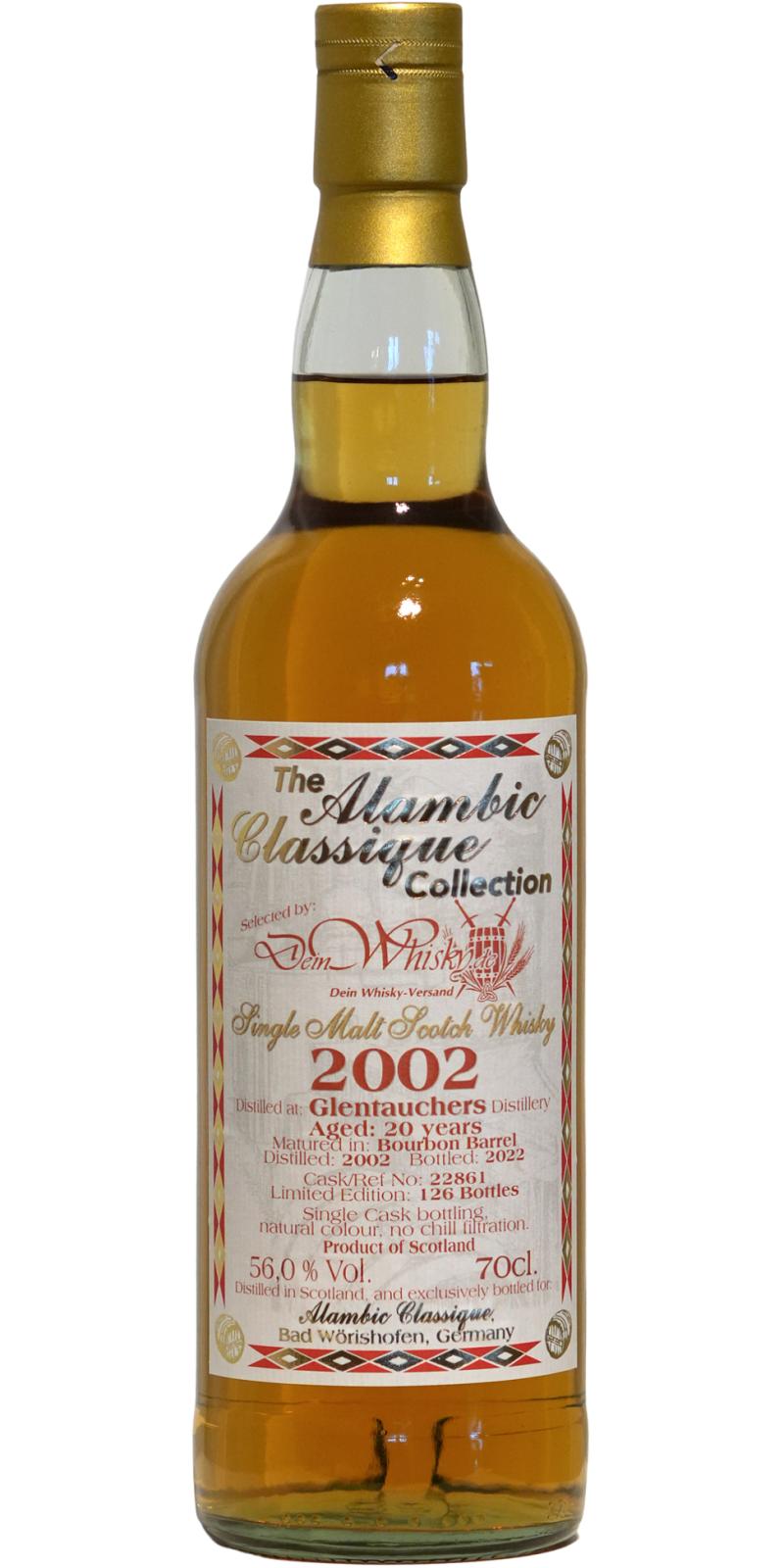 Glentauchers 2002 AC The Alambic Classique Collection Bourbon Barrel deinwhisky.de 56% 700ml