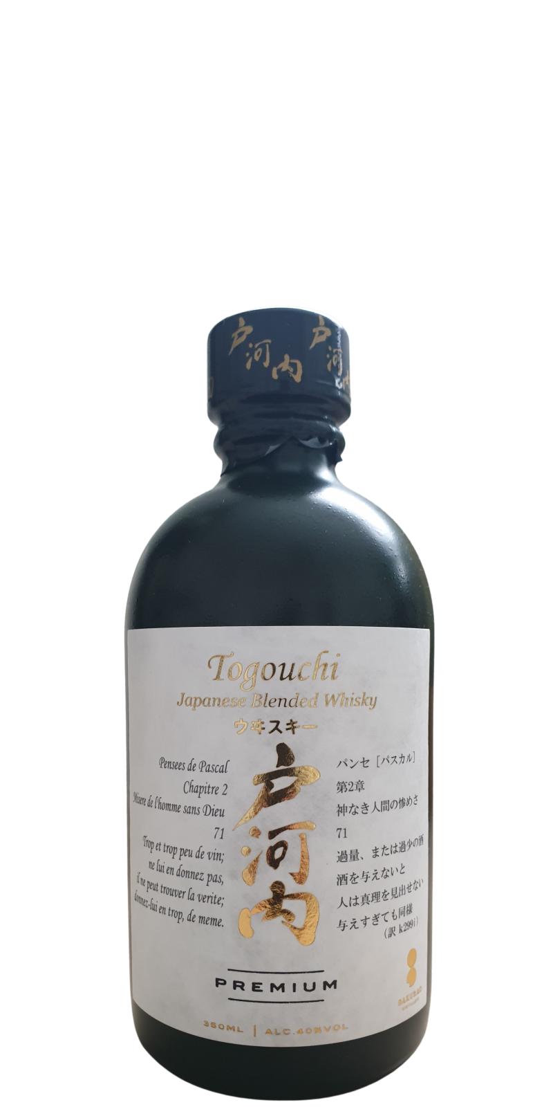 Togouchi Japanese Blended Whisky Premium 40% 350ml