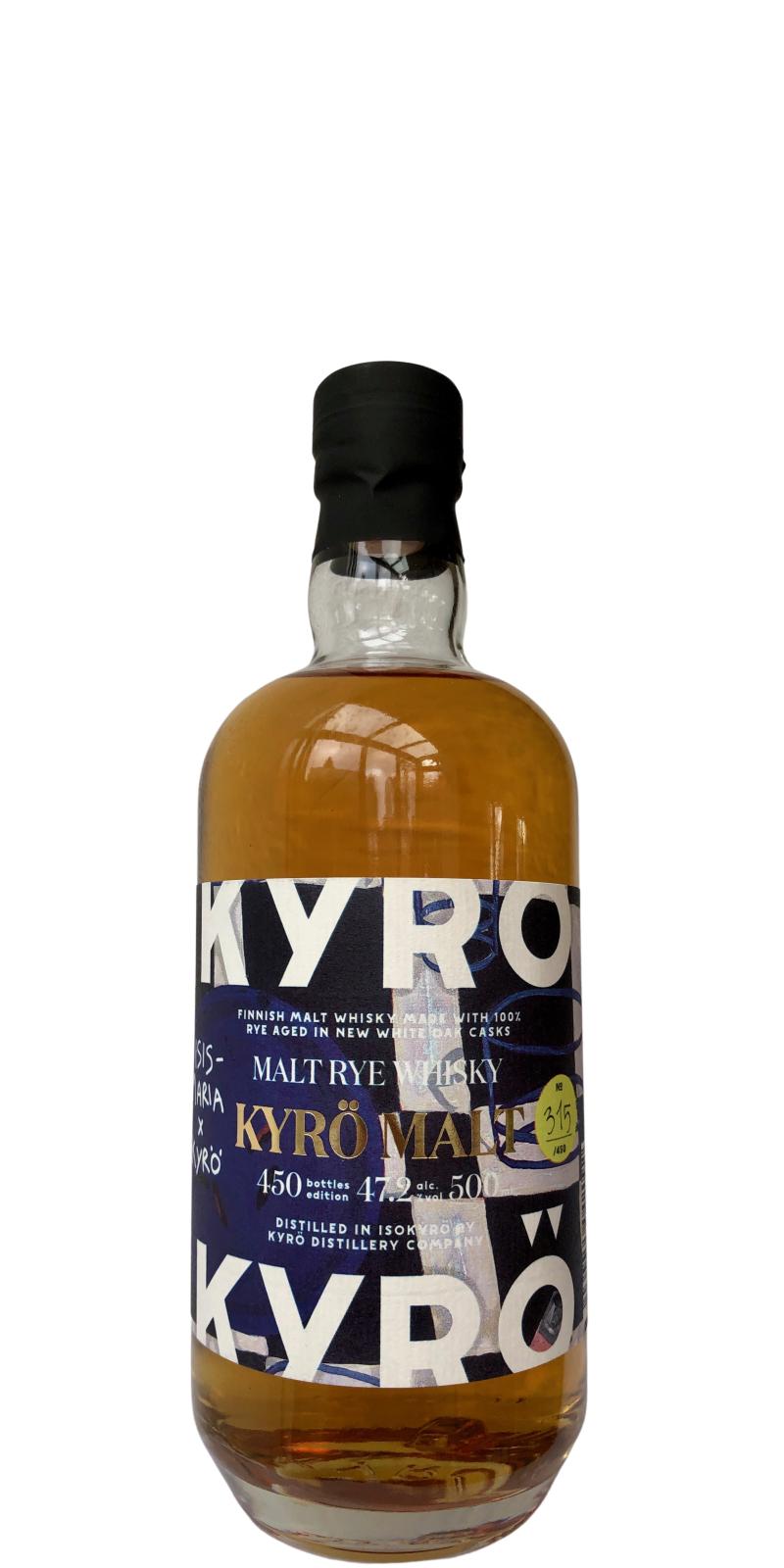 Kyro Isis-Maria x Kyro Malt Rye Whisky American White Oak 47.2% 500ml