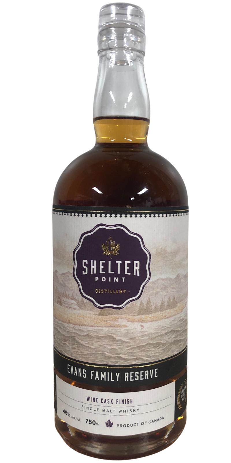 Shelter Point 2002 Evans Family Reserve Bourbon with French Wine Cask finish 46% 750ml