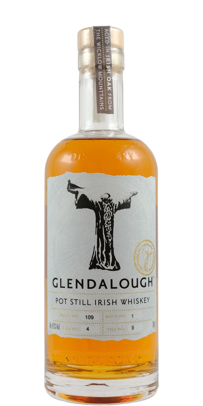 Glendalough Pot Still Irish Whisky Batch 1 Tree 9 Ex-Bourbon & Irish Oak 43% 700ml