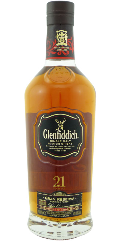 Glenfiddich 21yo Gran Reserva Cask Finish Rum Cask Finish 40% 700ml