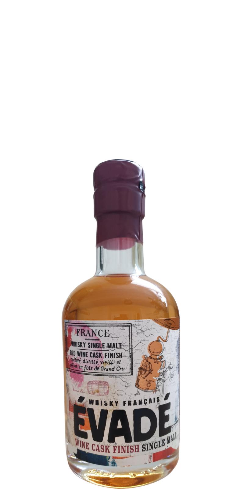 Evade Wine Cask Finish Whisky Francais Fut de Grand Cru Rouge Bordelais 43% 200ml