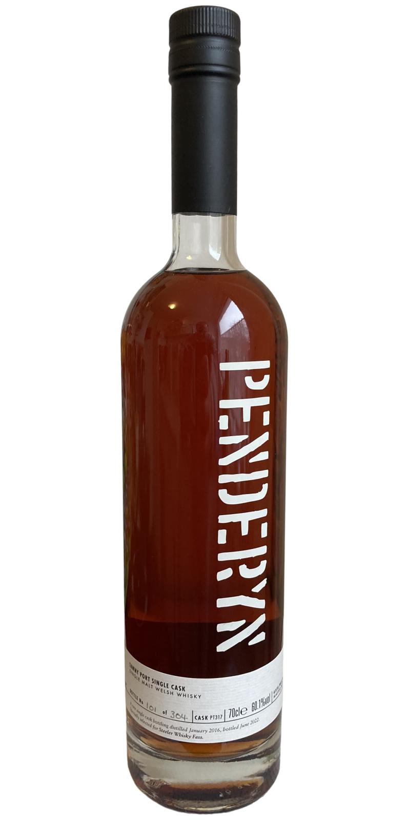 Penderyn 2016 Single Cask Tawny Port Steeler Whiskyfass 60.1% 700ml