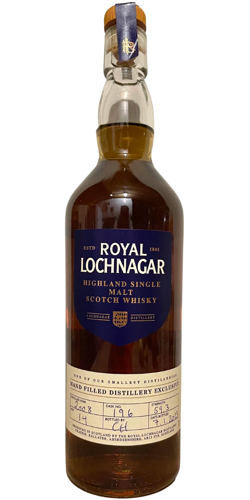 Royal Lochnagar 2008 Hand Filled Distillery Exclusive 59.3% 700ml
