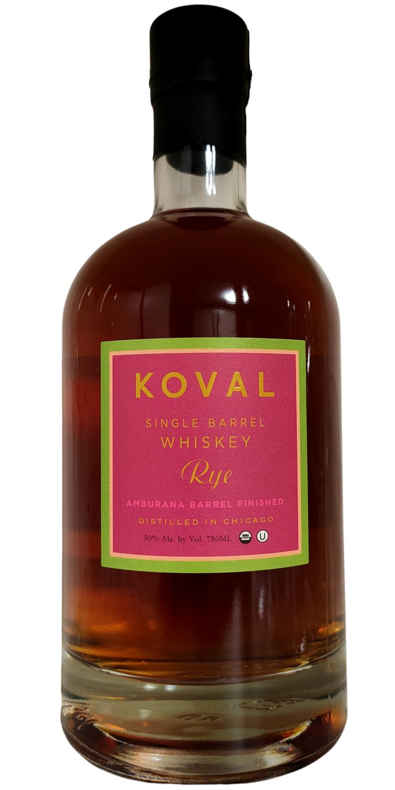 Koval Rye Single Barrel Whisky Amburana Barrel Finish 50% 750ml