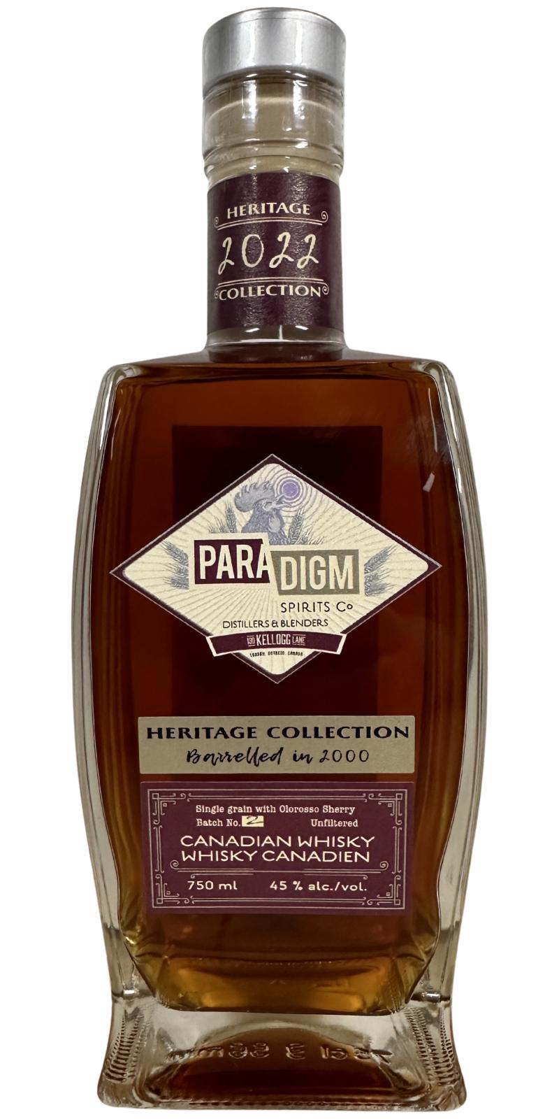 Paradigm Spirits 2000 Heritage Collection New American Oak Oloroso Sherry 45% 750ml