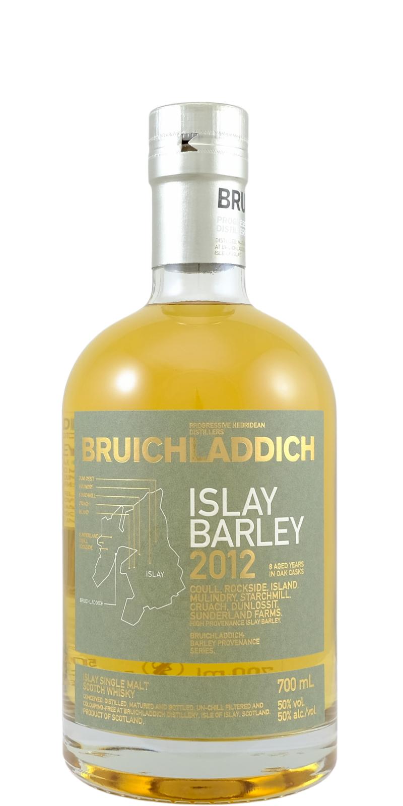 Bruichladdich 2012 Islay Barley American Oak & French Wine 50% 700ml