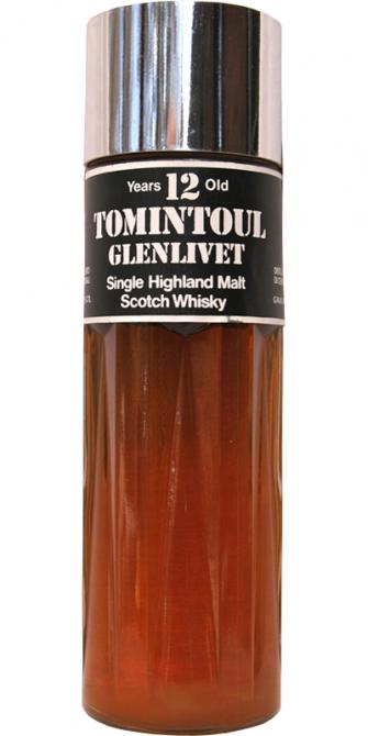 Tomintoul 12yo old flacon silver screw cap with TG on top 40% 750ml